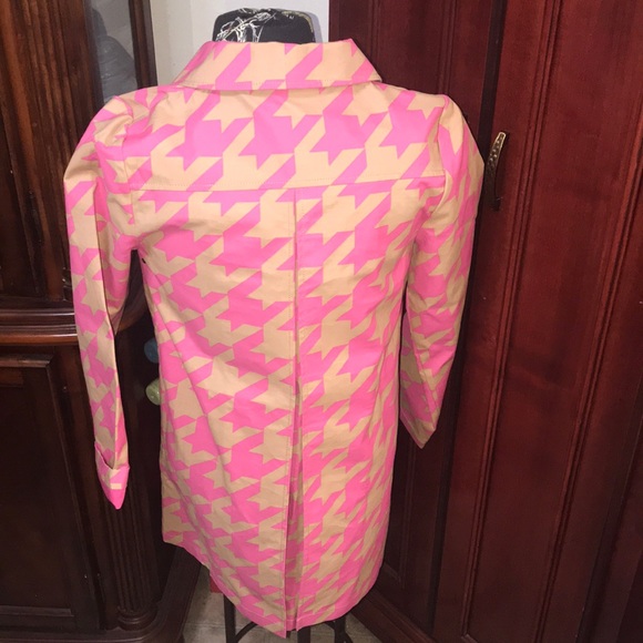 Isaac Mizrahi 20th Anniv. Pink Houndstooth Jacket - Picture 6 of 8